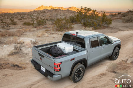 2022 Nissan Frontier, from above